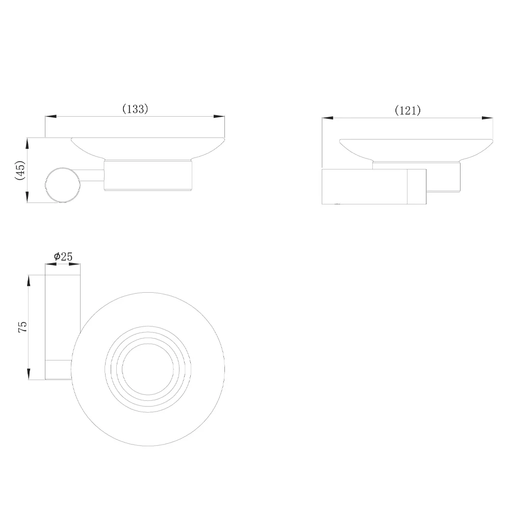 Мыльница Raiber RPB-80008, черный