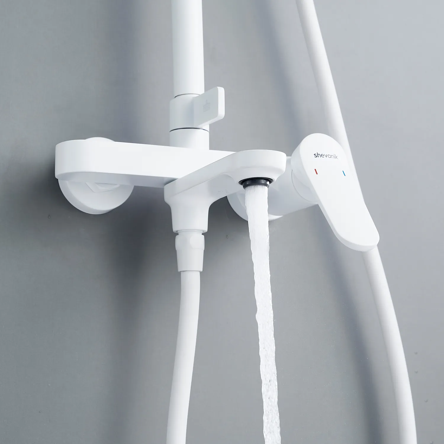 Душевая система Shevanik S4336C, белый