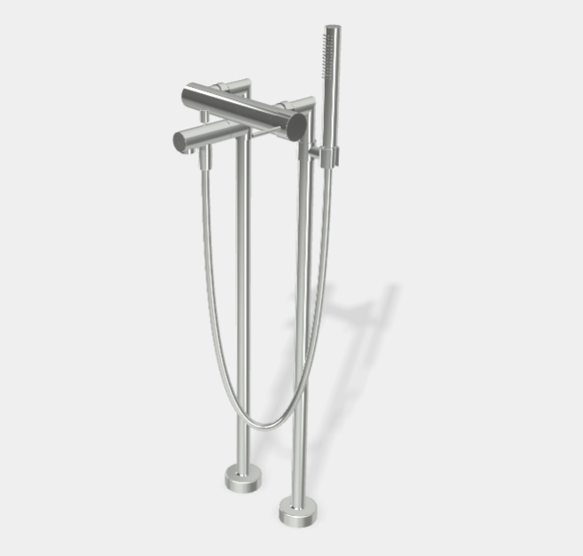 Смеситель для ванны и душа Fima Carlo Frattini Spillo Up, хром (F3034/4CR)