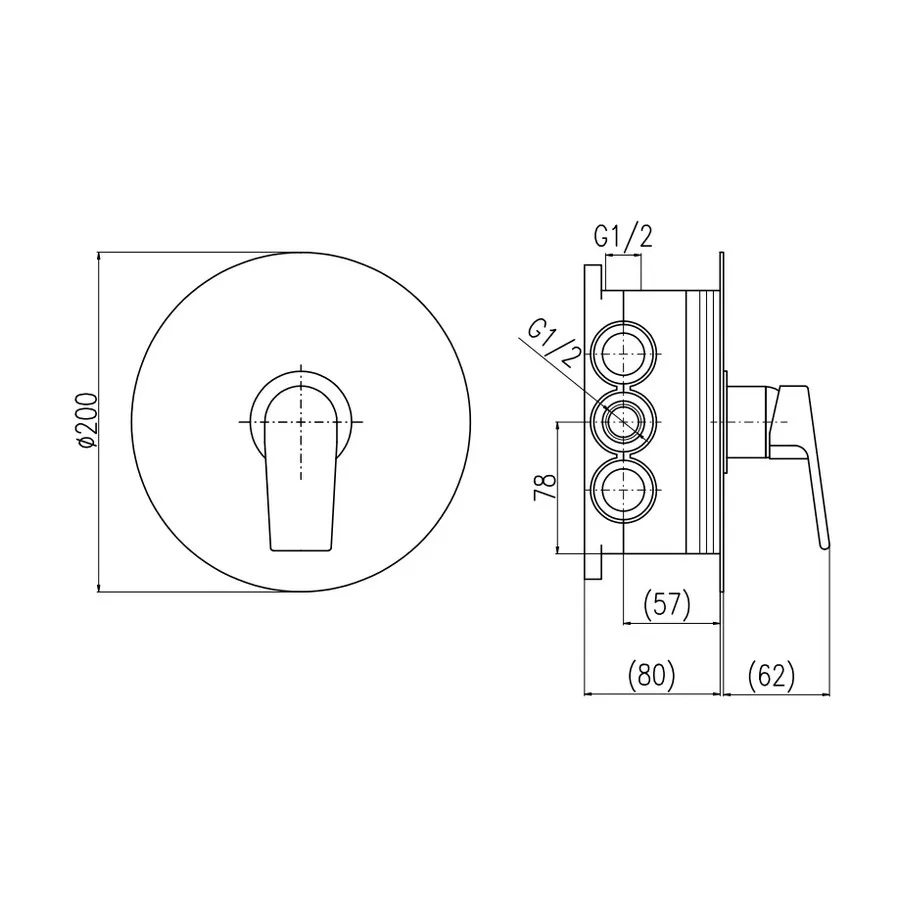 Смеситель для душа Rav Slezak Colorado CO183BOX