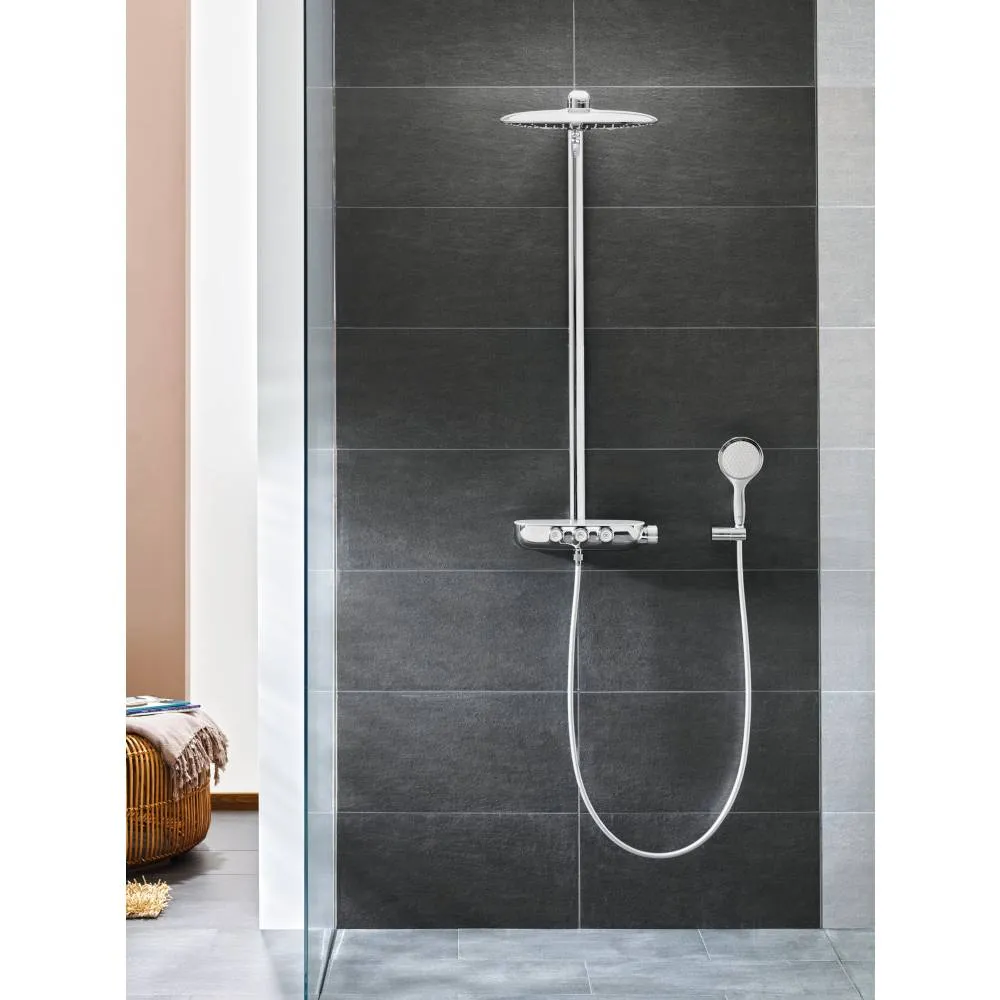 26250000 Rainshower SmartControl 360 DUO Душевая система с термостатическим смесителем для настенного монтажа, 3 режима верхнего душа, хром