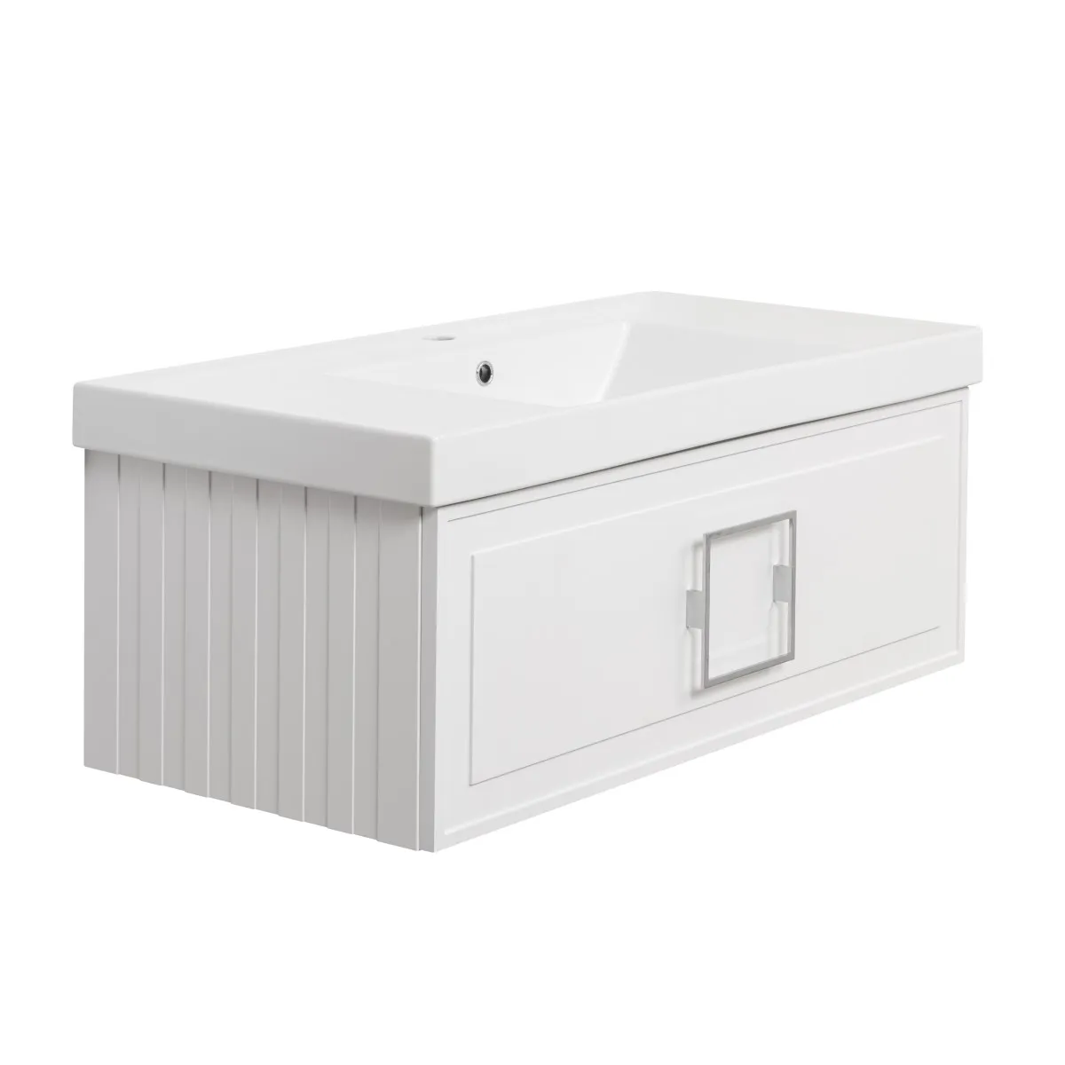 Тумба под раковину подвесная La Fenice Cubo FNC-01-CUB-B-100, белая