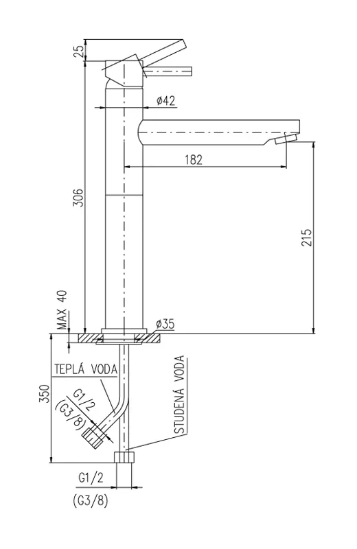 Смеситель для раковины Rav Slezak Seina SE930.5Z