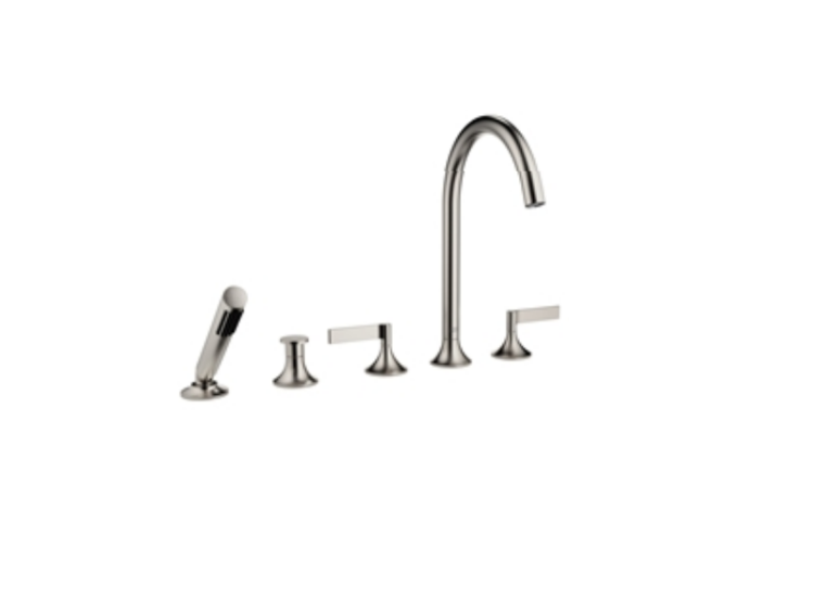 Смеситель для ванны Dornbracht Vaia, платина матовая (27.522.819.06)