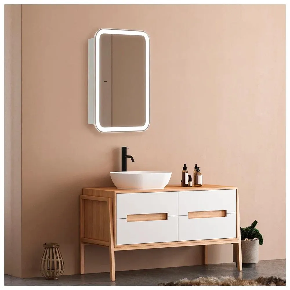 Зеркало-шкаф Silver Mirrors Фиджи Flip 50 ИК (500х750, бесконтактный сенсор)