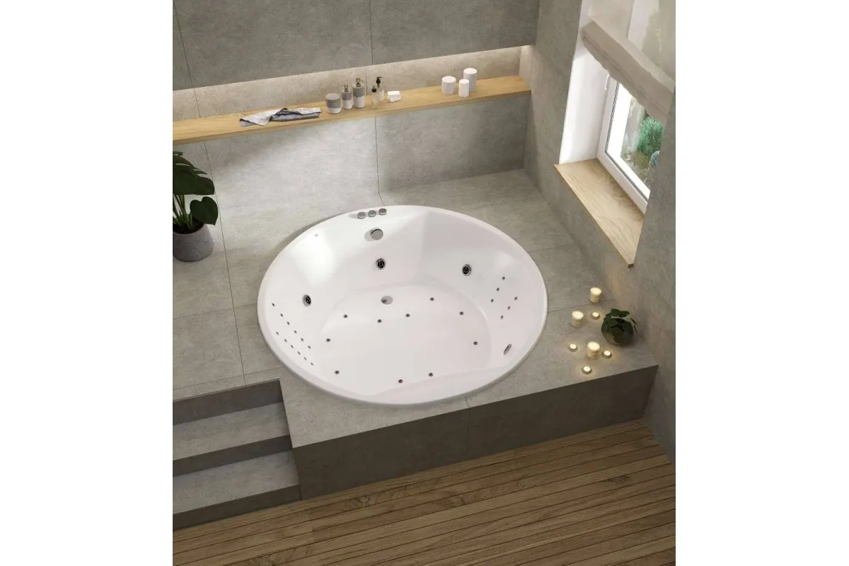 Ванна акриловая встраиваемая Vayer Eva Гл000025681, 180x180