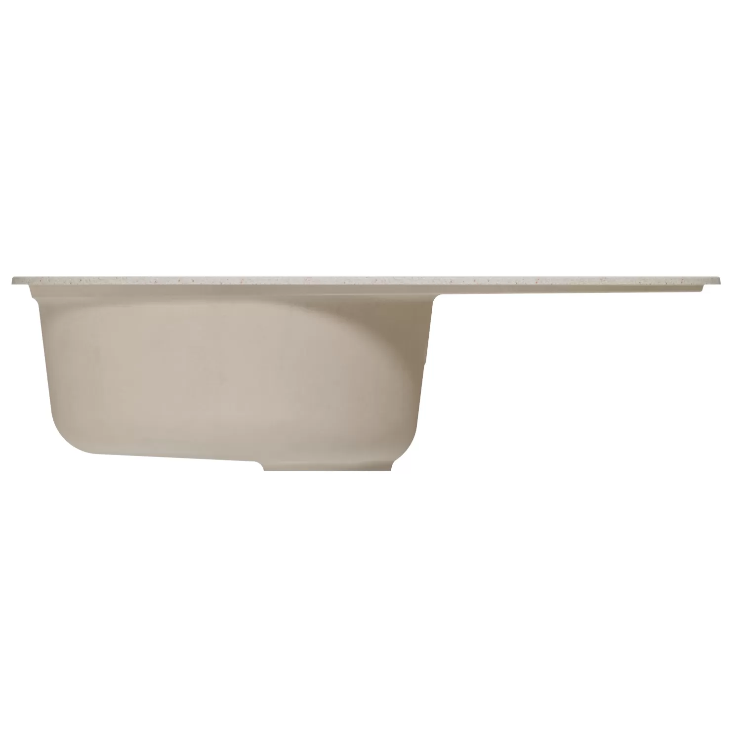 Мойка MIXLINE ML-GM16 овальная с крылом  бежевая (328) 730*460*180мм NEW (551929)