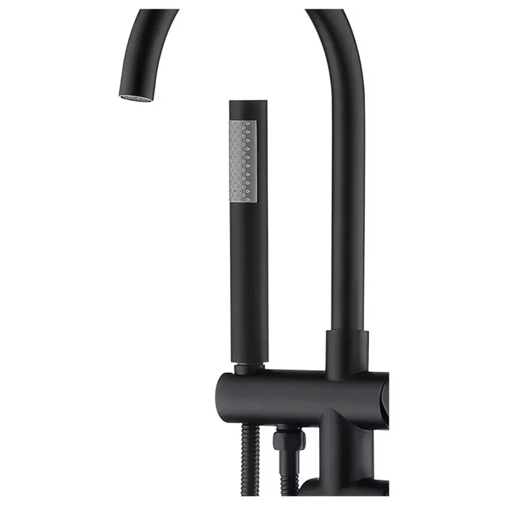 Смеситель напольный для ванны Groсenberg GB900BL, черный