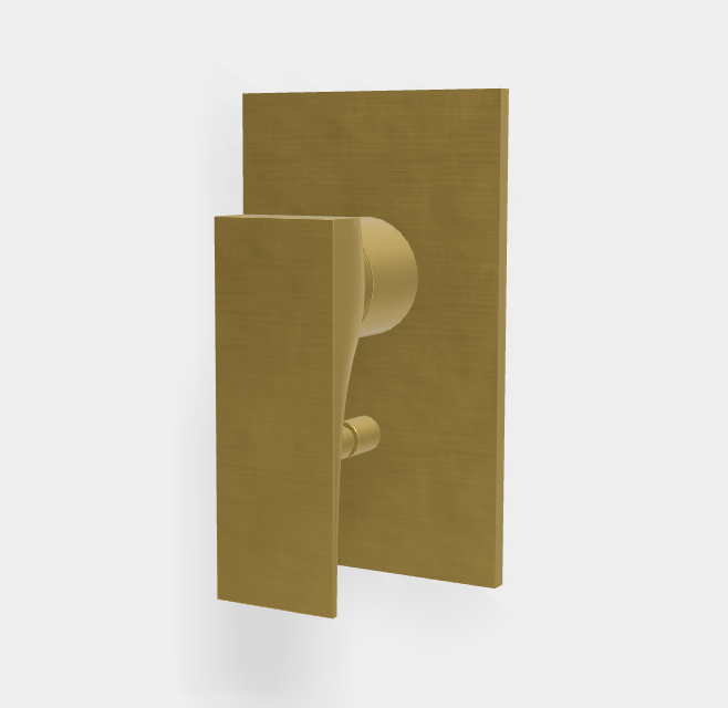 Смеситель для душа Fima Carlo Frattini Zeta, на 2 потребителя, брашированное золото (F3969X2OS)