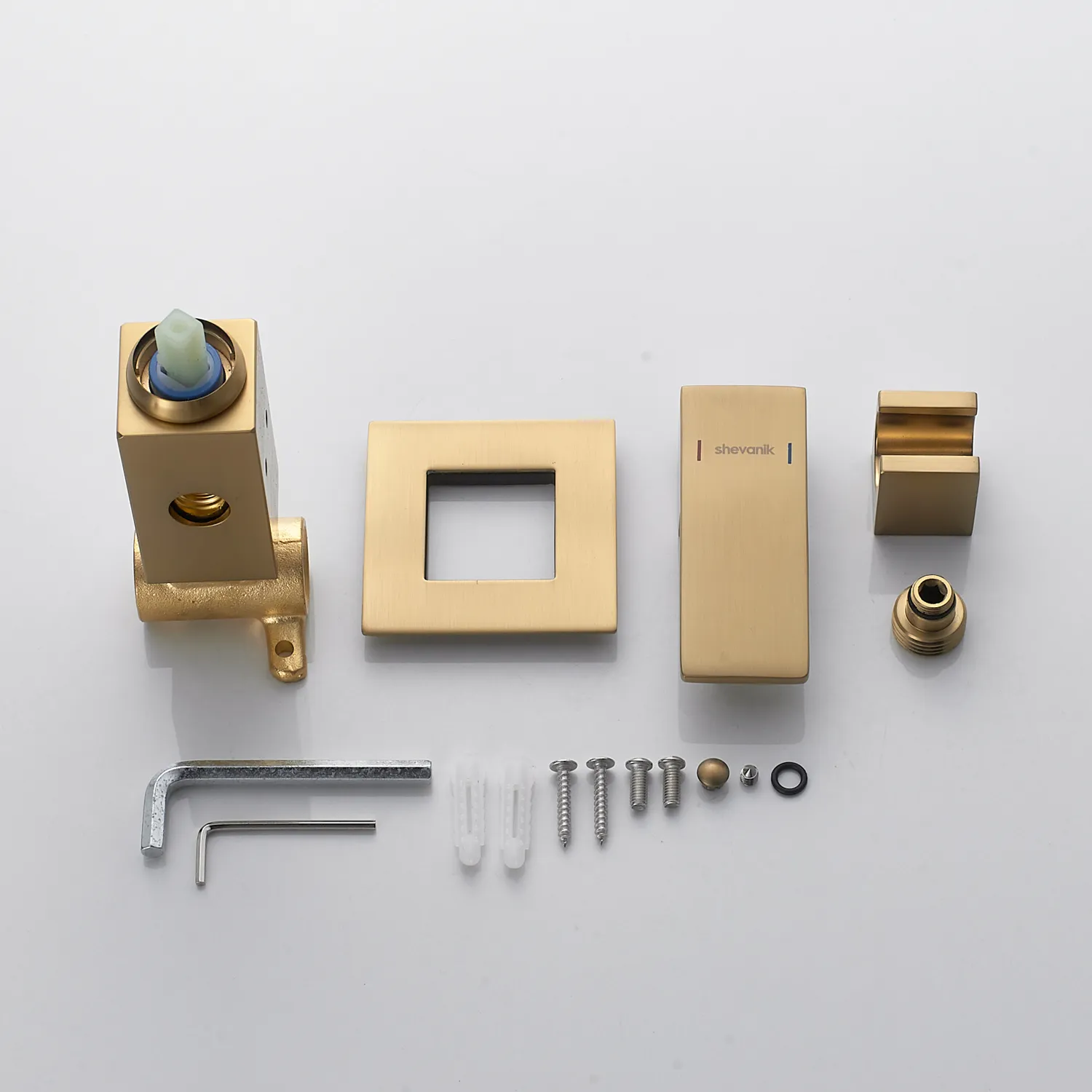 Гигиенический душ со смесителем Shevanik S127G, золотой сатин