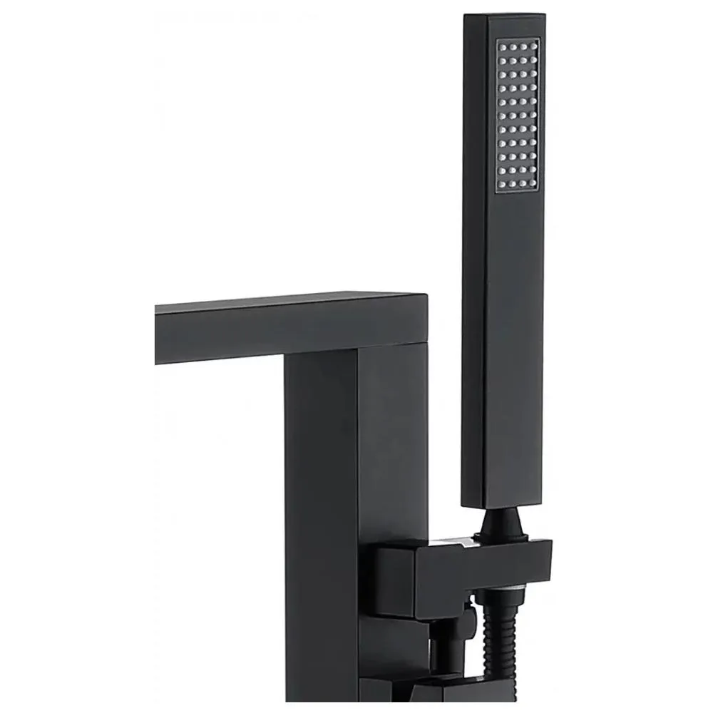 Смеситель напольный для ванны Groсenberg GB800BL, черный