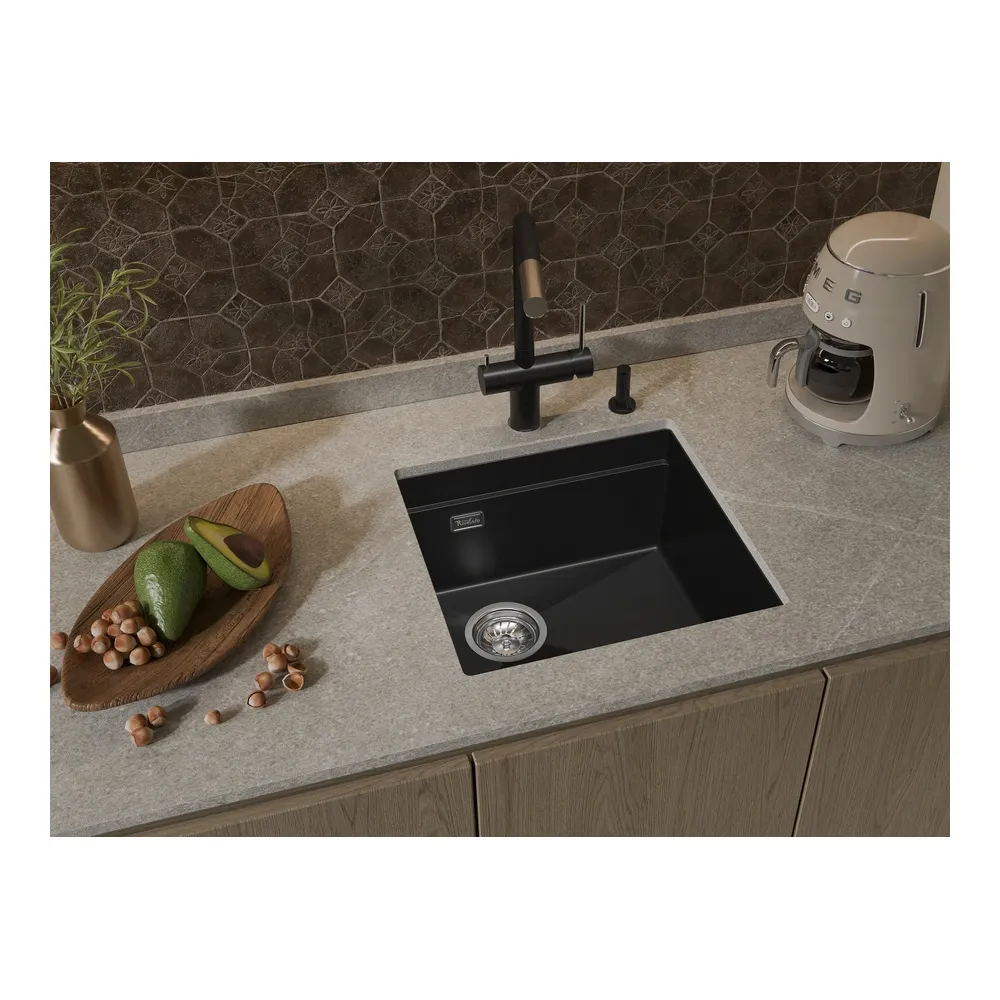 Кухонная мойка Rivelato LINO LN-454-L, черный