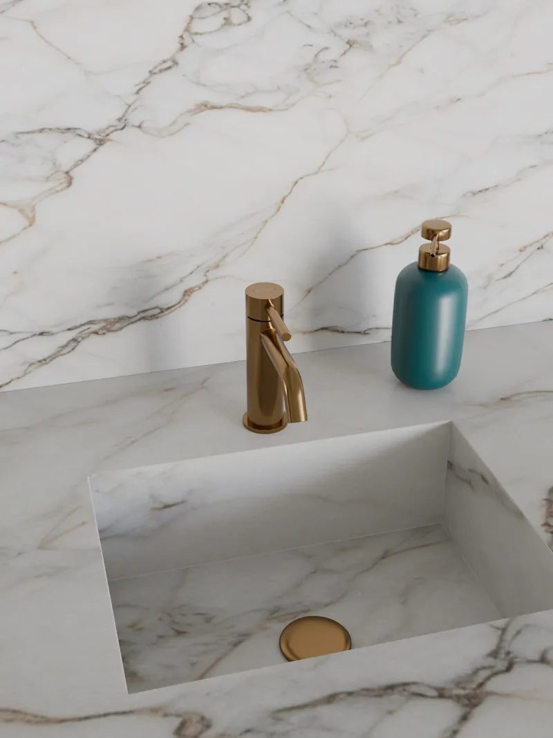 Cмеситель для раковины Knotlor SS-20/RB, бронза