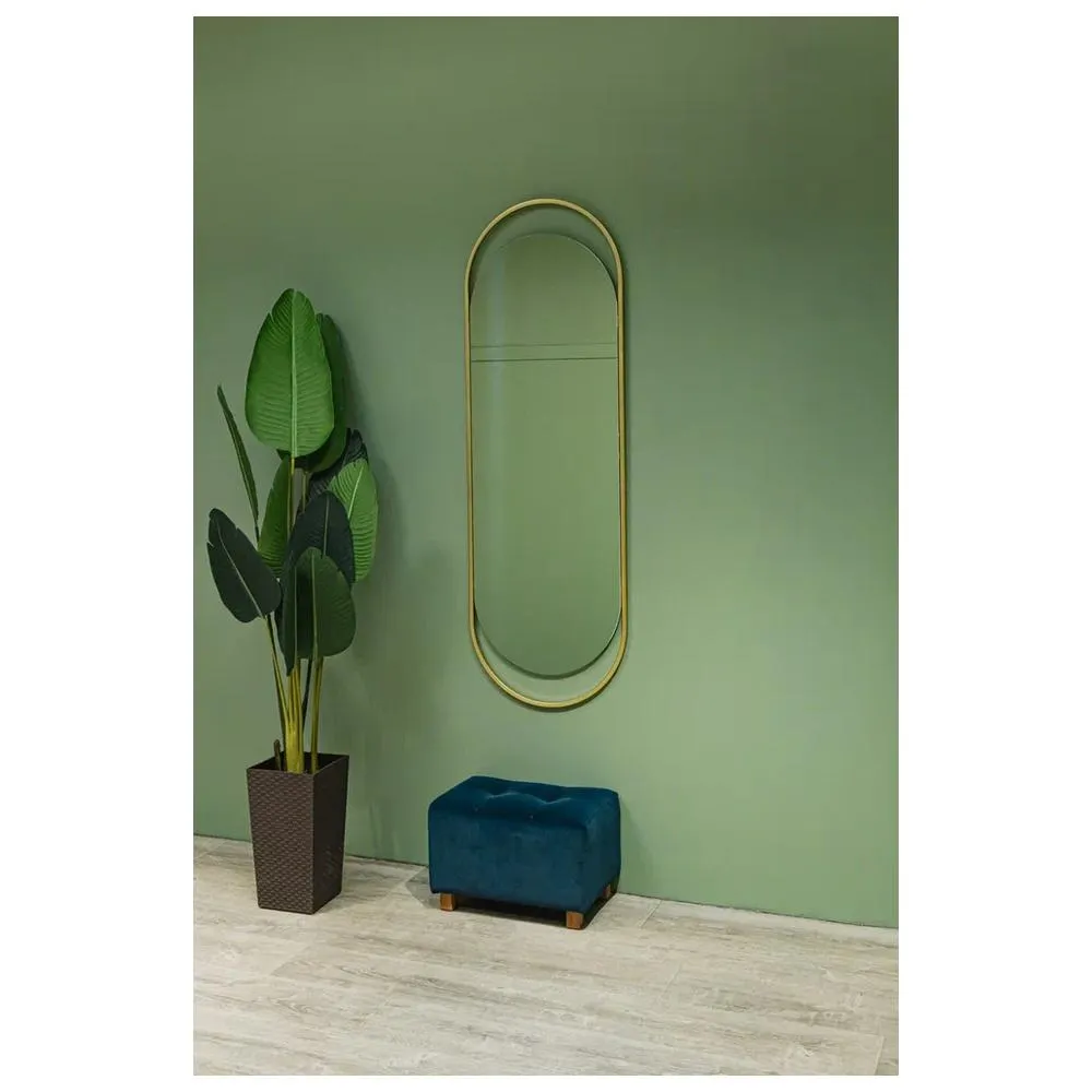 Зеркало Silver Mirrors Alba 500х1500 (металлическая рама, цвет золото)