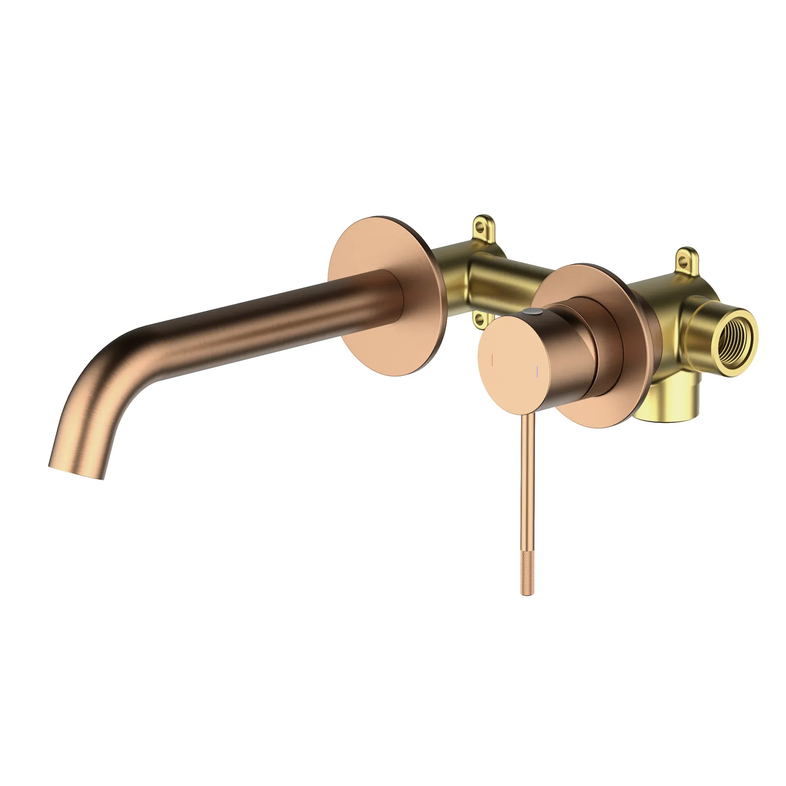 Смеситель для раковины встроенный Timo Saona розовое золото (2372/19SM)