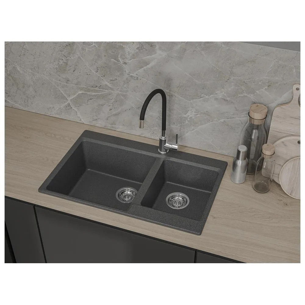 Кухонная мойка GranFest LEVEL 780K, графит