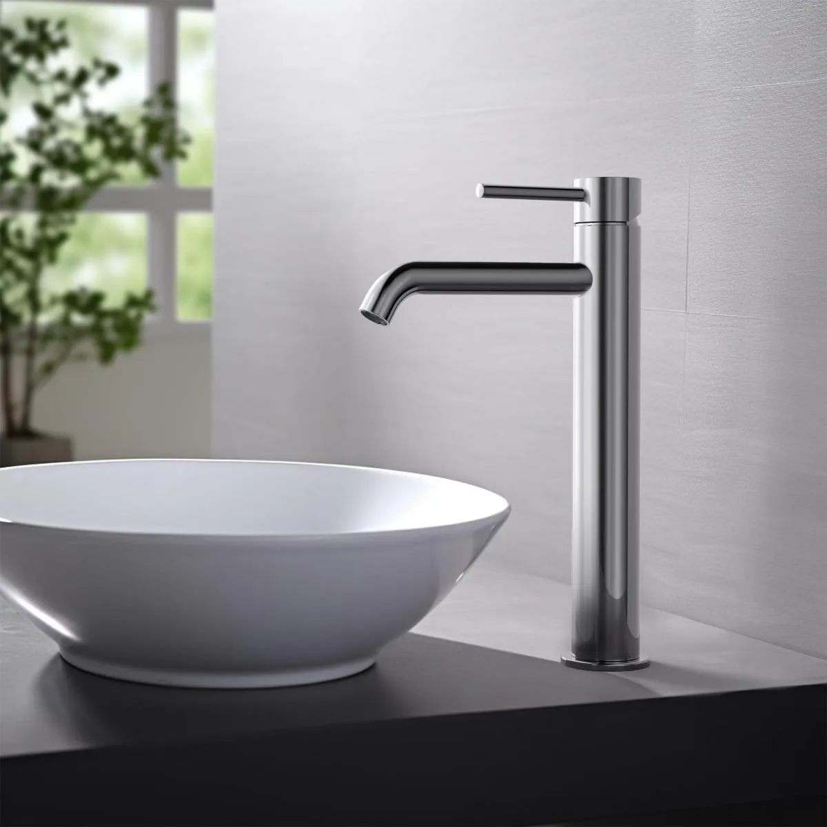 AQ1304CR ЕВРОПА смеситель для раковины 215, без донного клапана