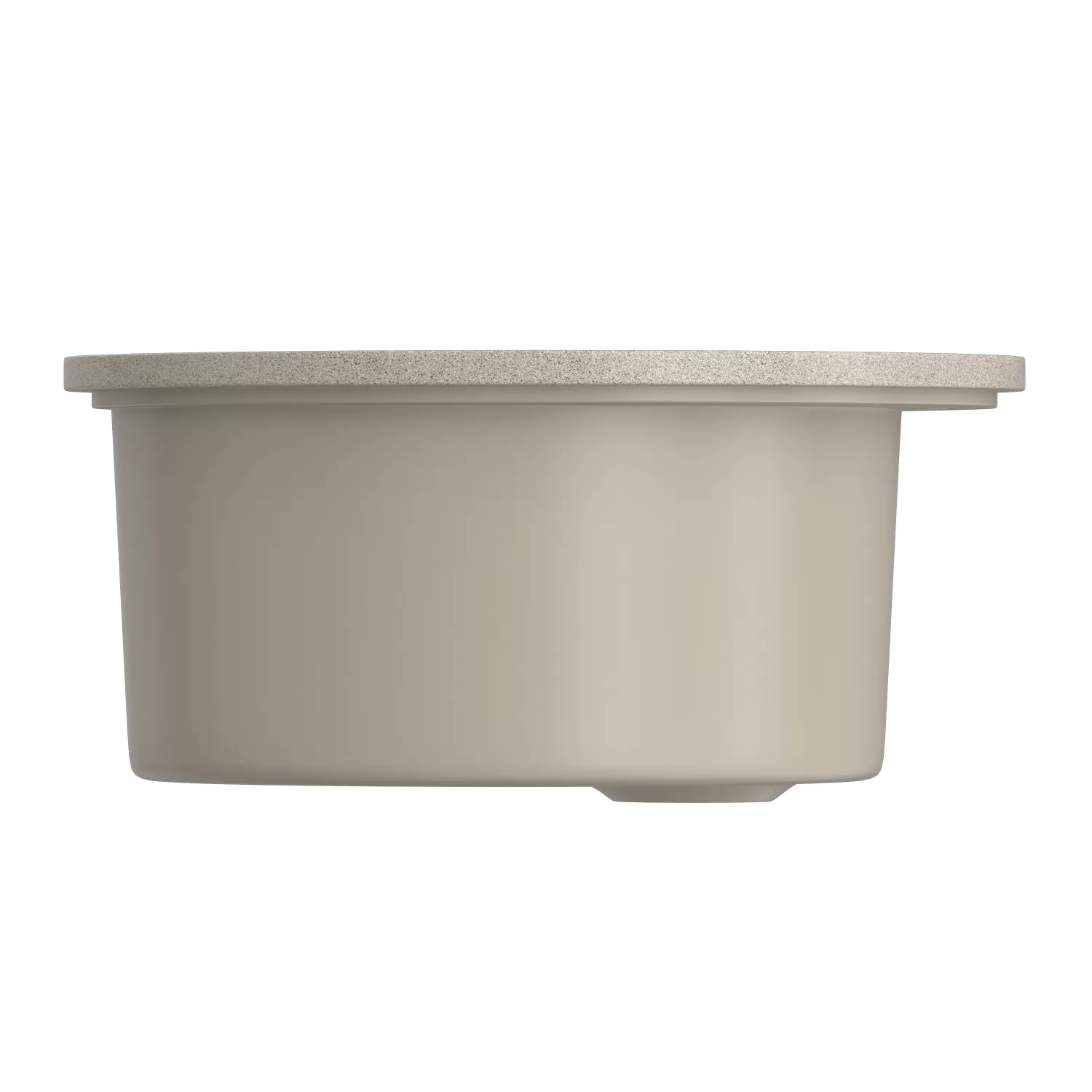 Мойкa MIXLINE ML-GMS01 СТАНДАРТ круглая, песочный, 475мм (глуб. чаши 194) (551083)