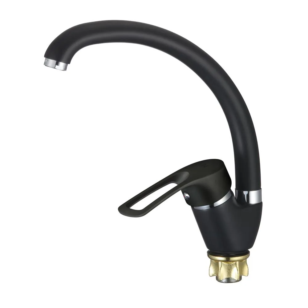 Смеситель для кухни D-Lin D150422-A,  черный