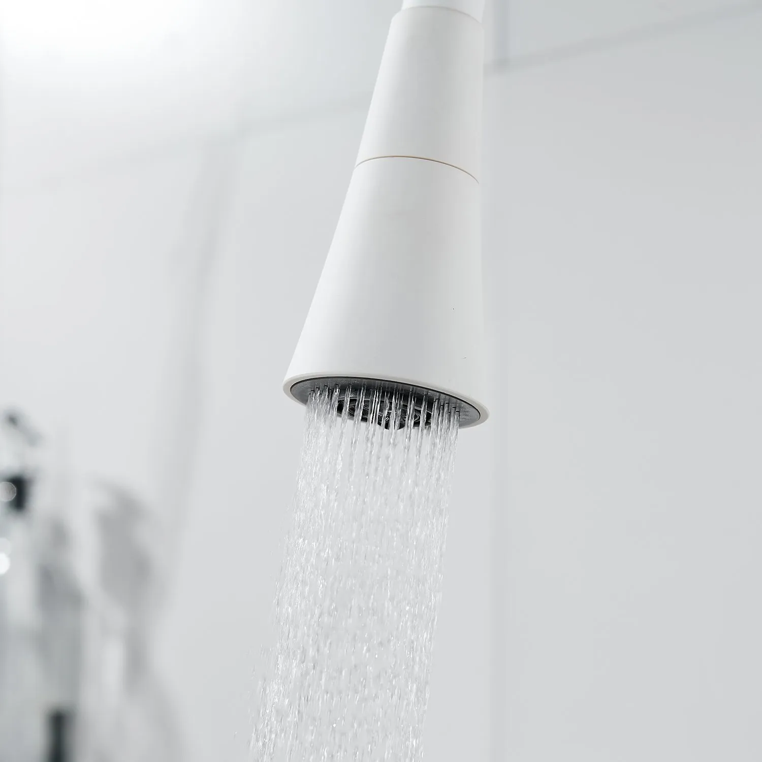 Смеситель для кухни с гибким изливом Shevanik S543C-1, белый