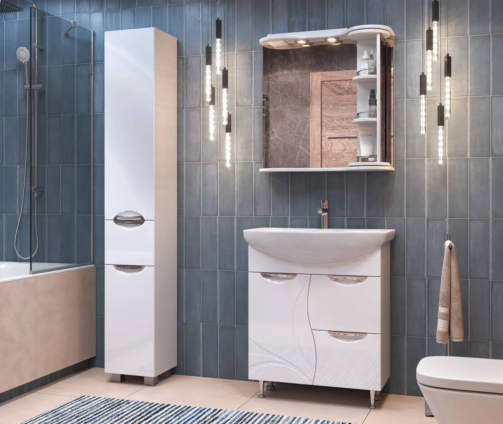 Тумба с раковиной напольная VIGO Callao tn.CAL.BAL.70.1D.2Y, 70 см