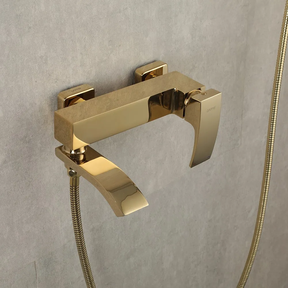 Смеситель для ванны GAPPO G3207-3, золото