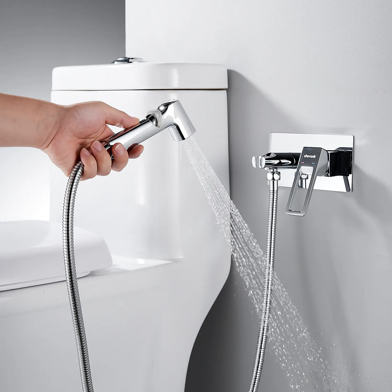 Гигиенический душ со смесителем Shevanik S6805, хром