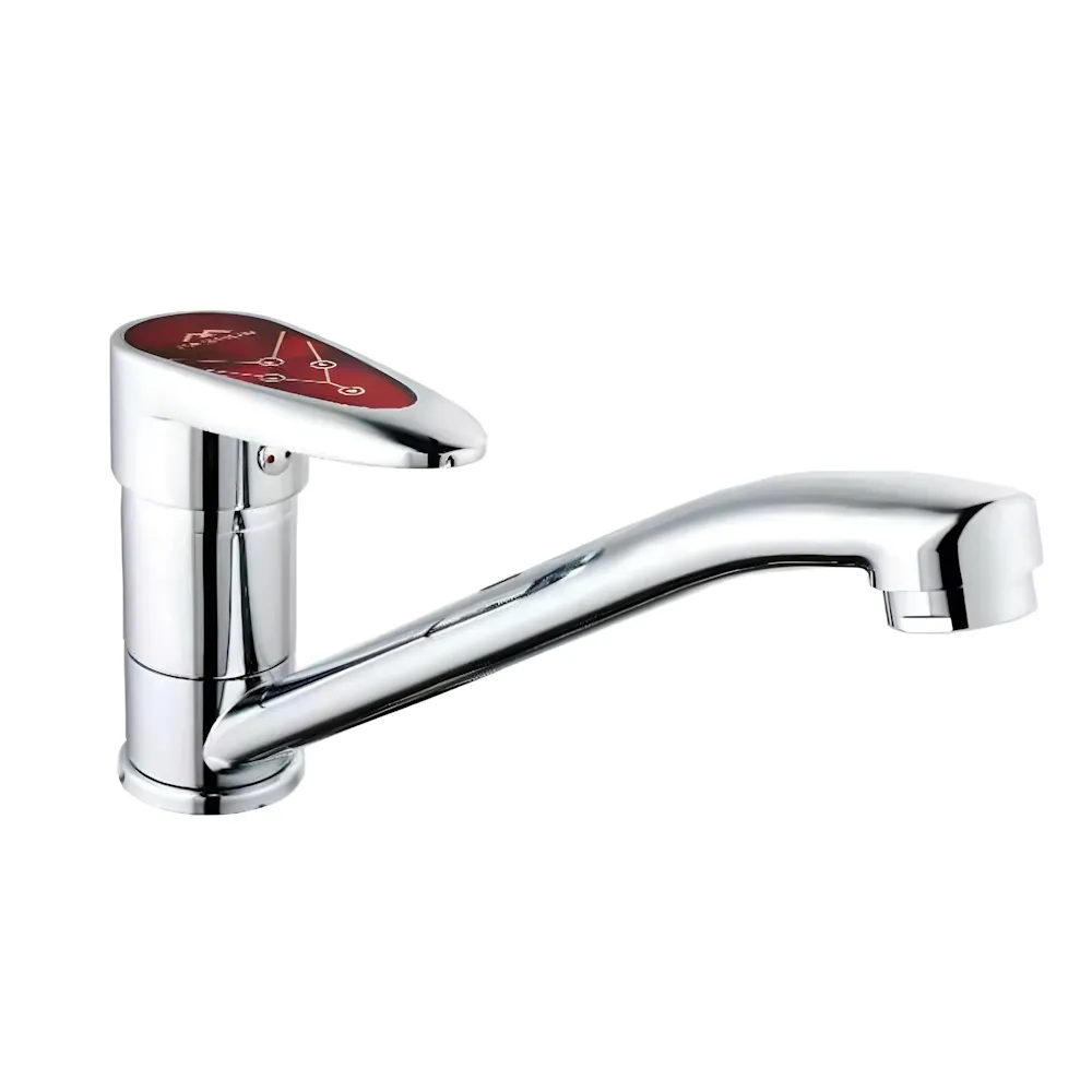 Смеситель для кухни FASHUN A4850RED, хром