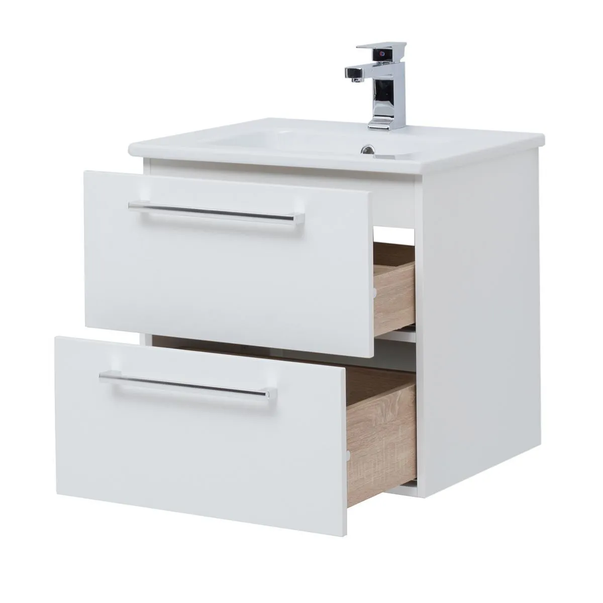 Тумба под раковину подвесная Dreja Gio 60 см, белый