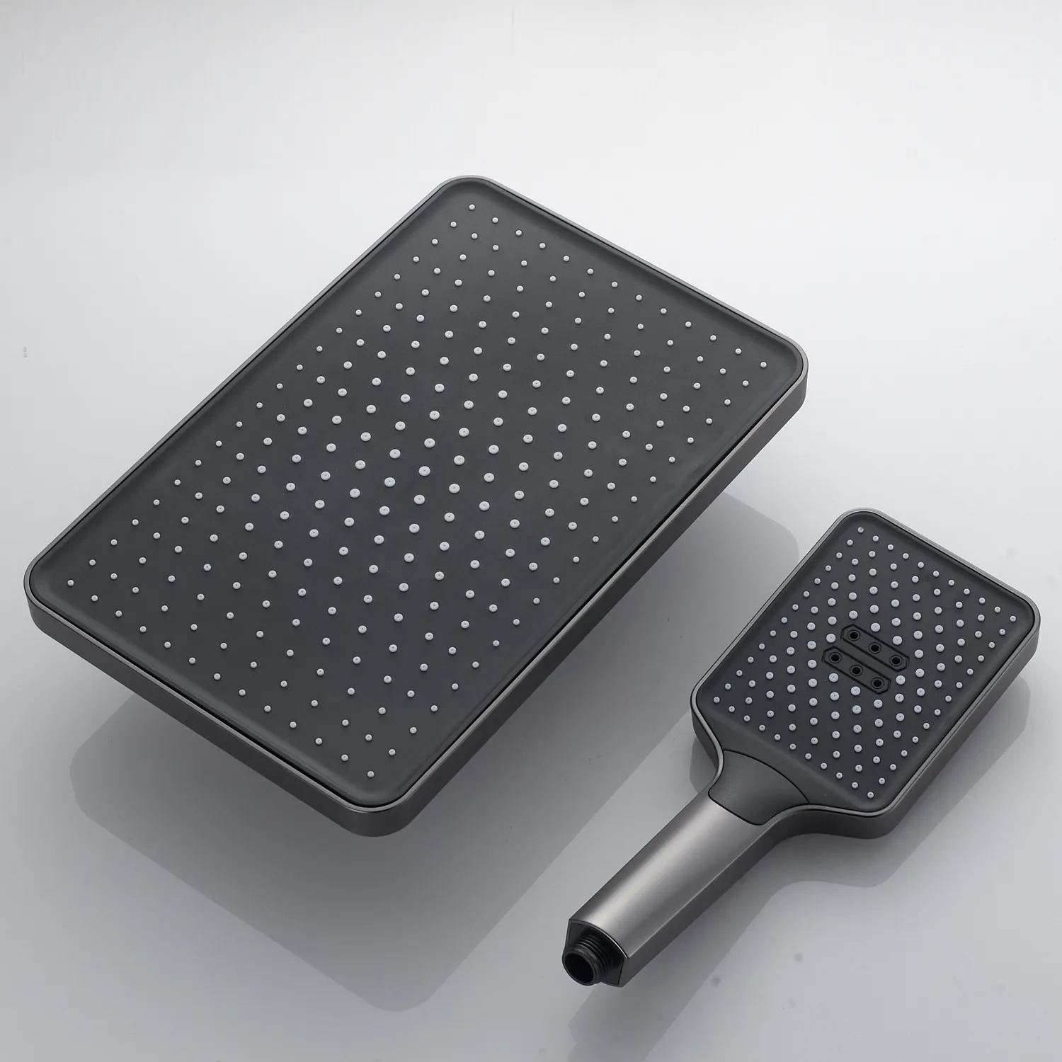 Душевая система Shevanik S4536T, оружейная сталь