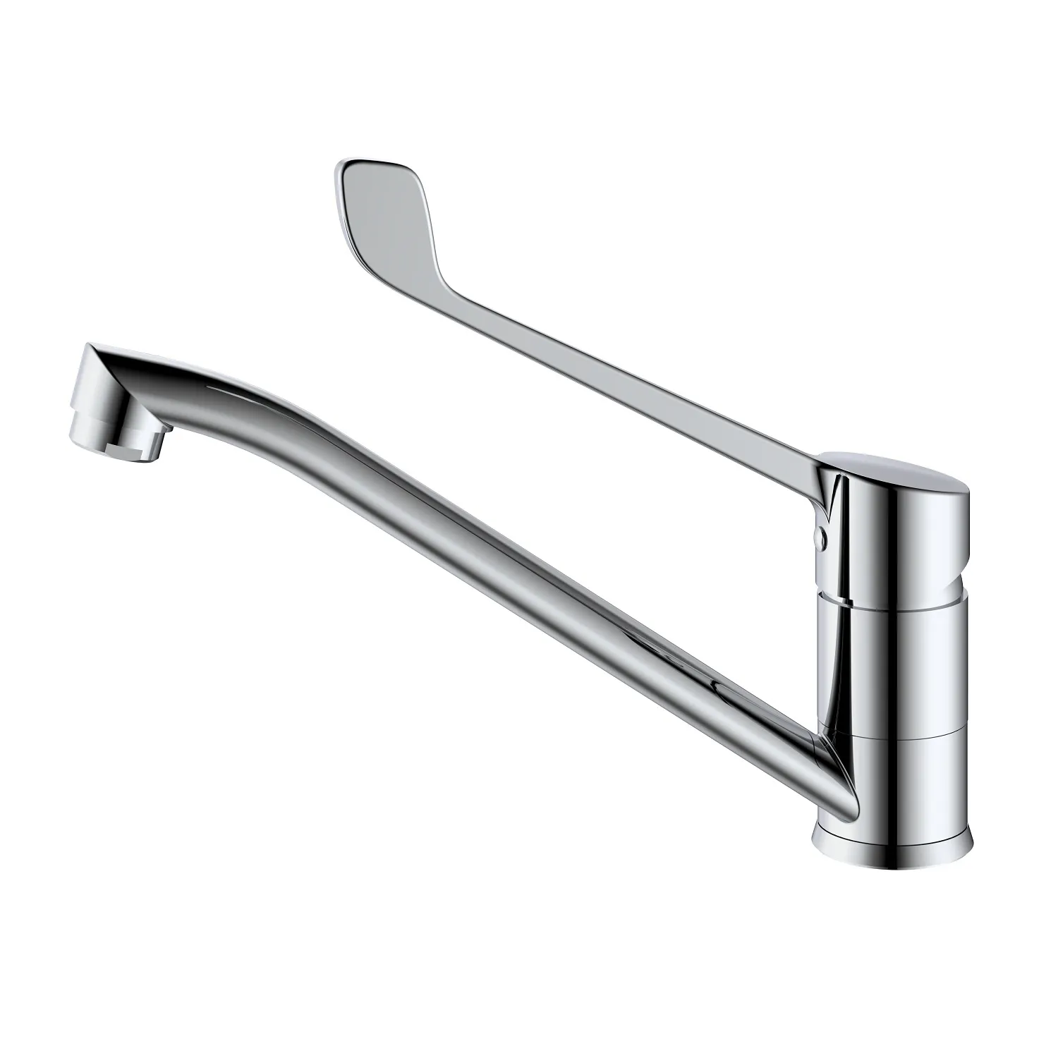 Смеситель для раковины с хирургической ручкой  Splenka S08.42, хром