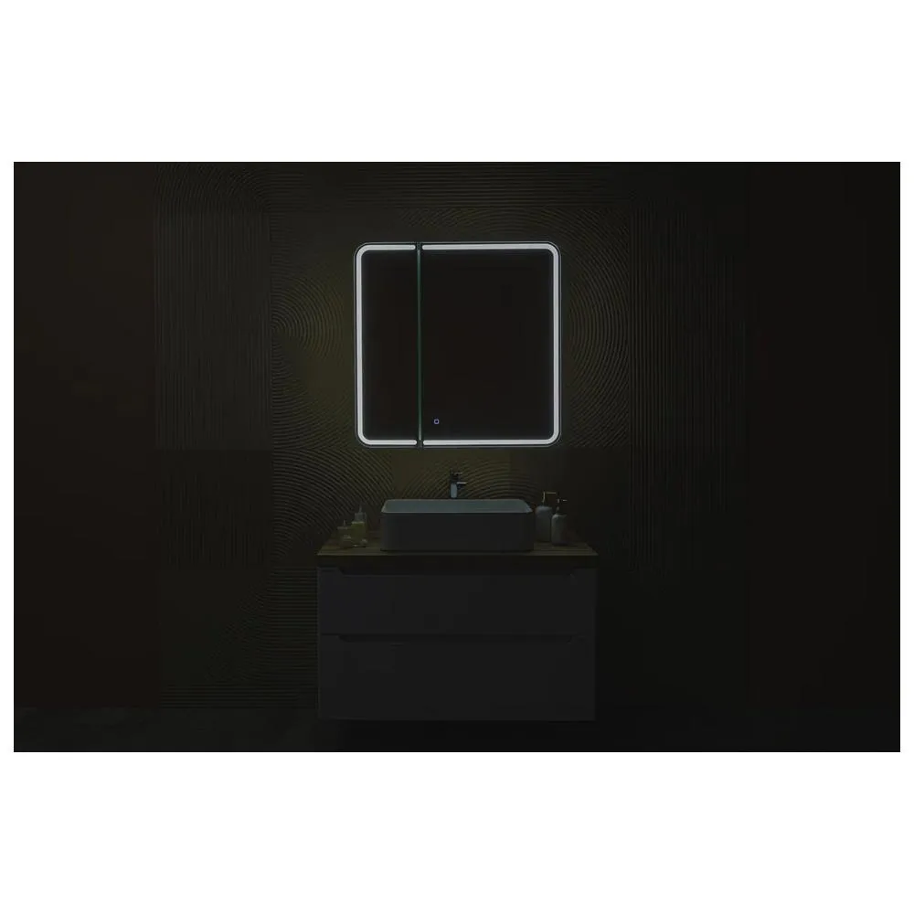 Зеркало-шкаф Silver Mirrors Alliance 805х800 Slim (сенсорный выключатель)