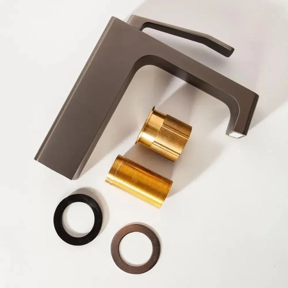 Смеситель для раковины Hansberge H1065BG, графит