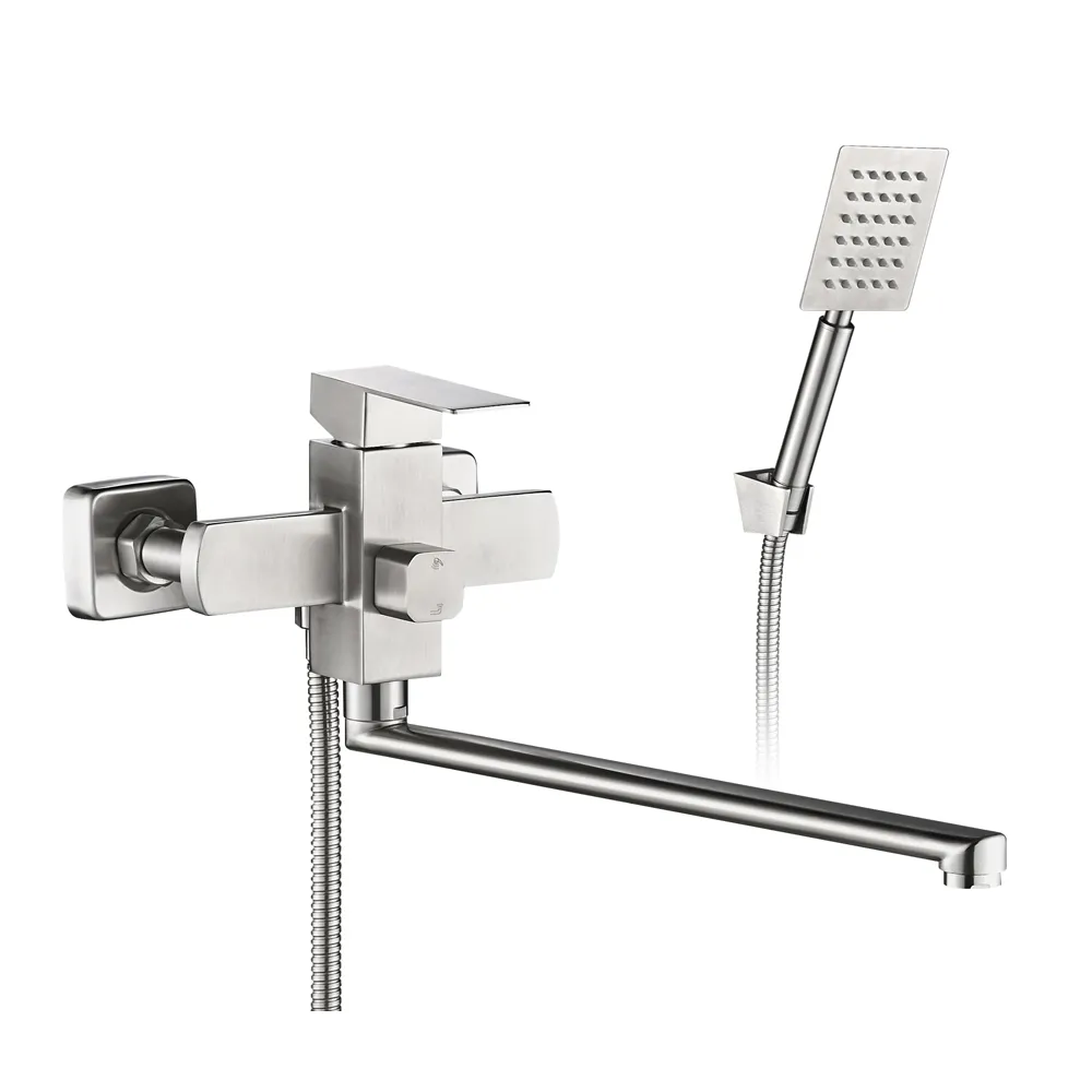 Смеситель для ванны WesnaArt KUBUS KUB13-320, сатин