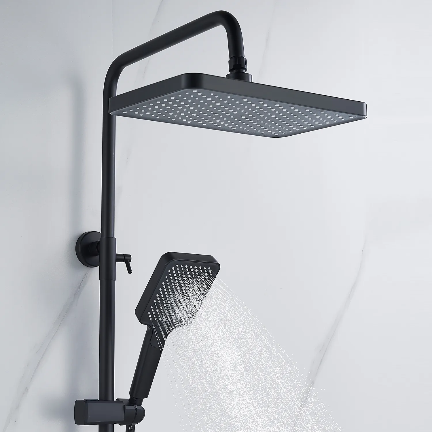 Душевая система Shevanik S4226H, черный