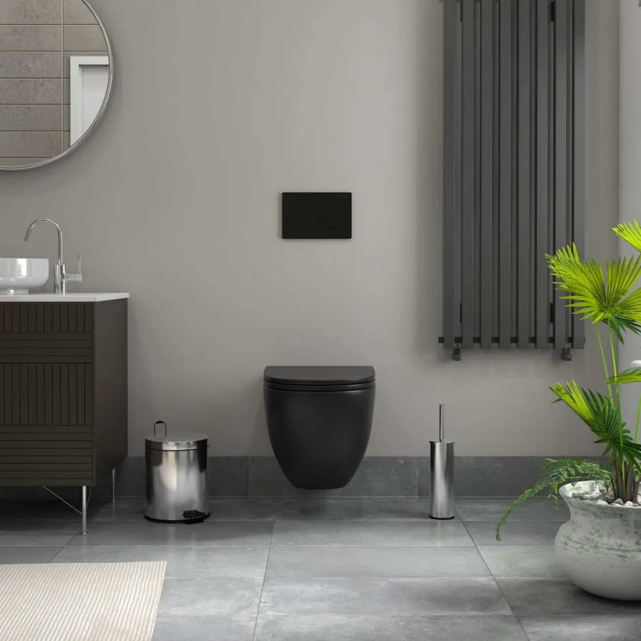 Унитаз подвесной Maretti Elena безободковый с микролифтом, EA10PBM61-560, черный