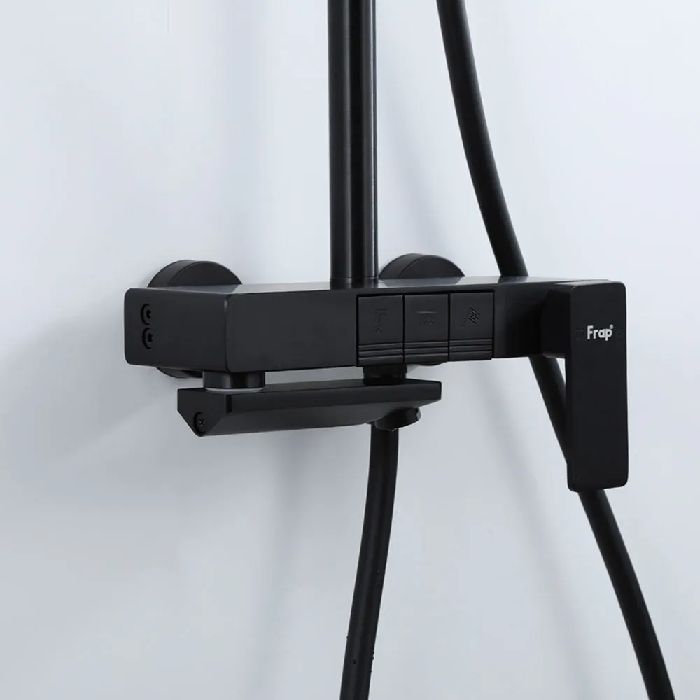 Душевая система FRAP F24202-6, черный