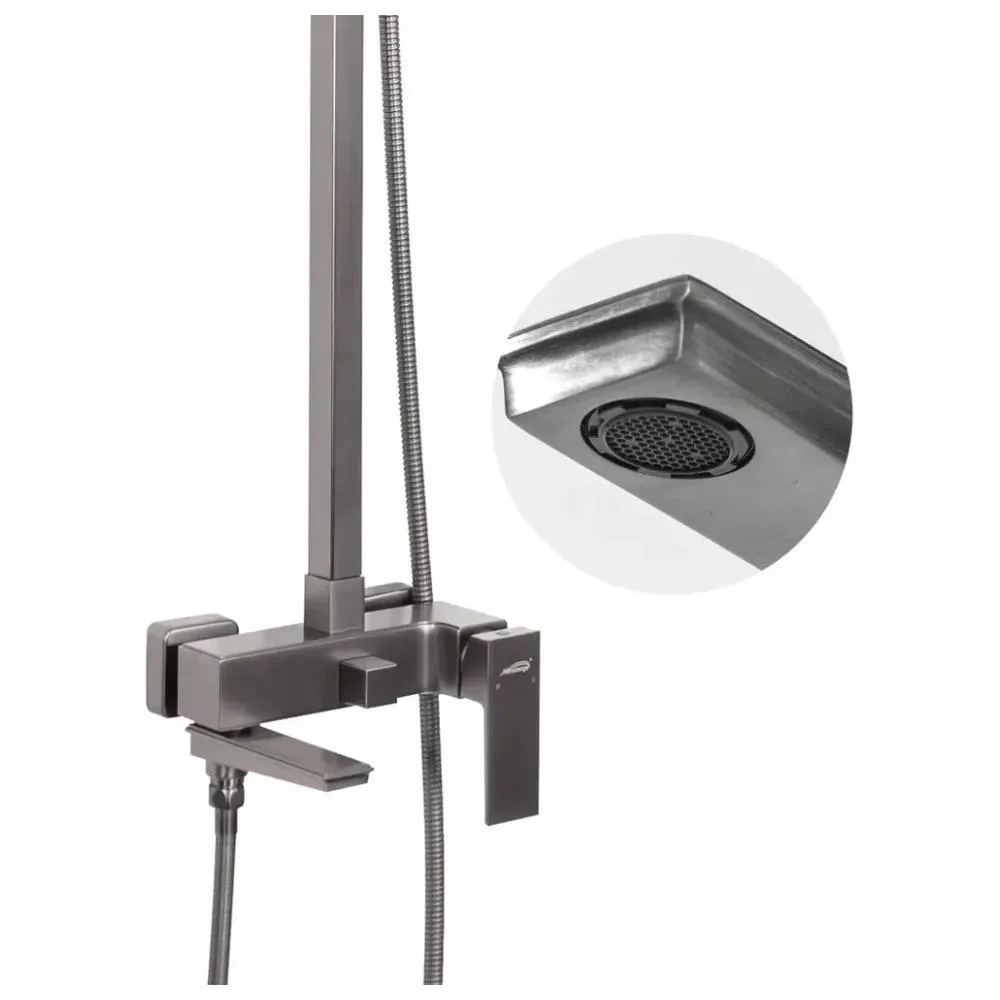 Душевая система Hansberge H5070BG, графит