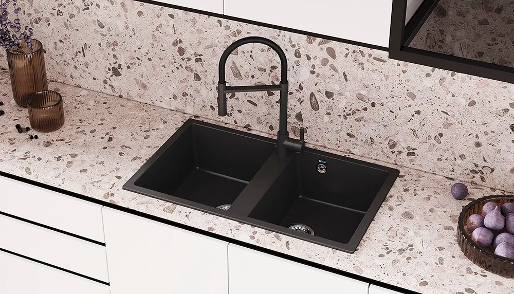 Кухонная мойка Ulgran U-708-308, черный