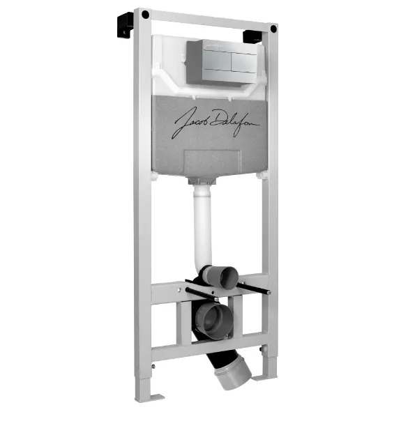 Комплект унитаз с инсталляцией, кнопкой хром и сиденьем Jacob Delafon Vox (E21746RU-00)