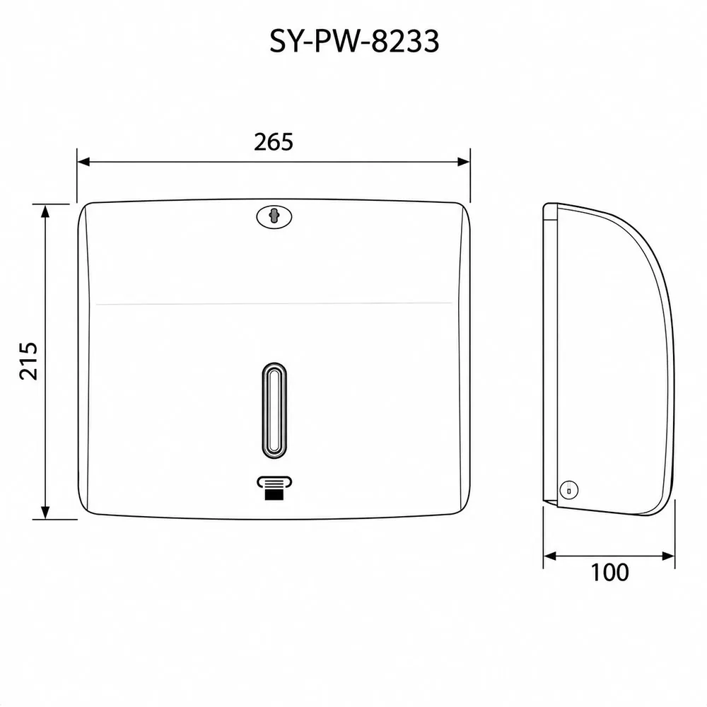 Диспенсер для листовых полотенец SenSyn SY-PW-8233, белый