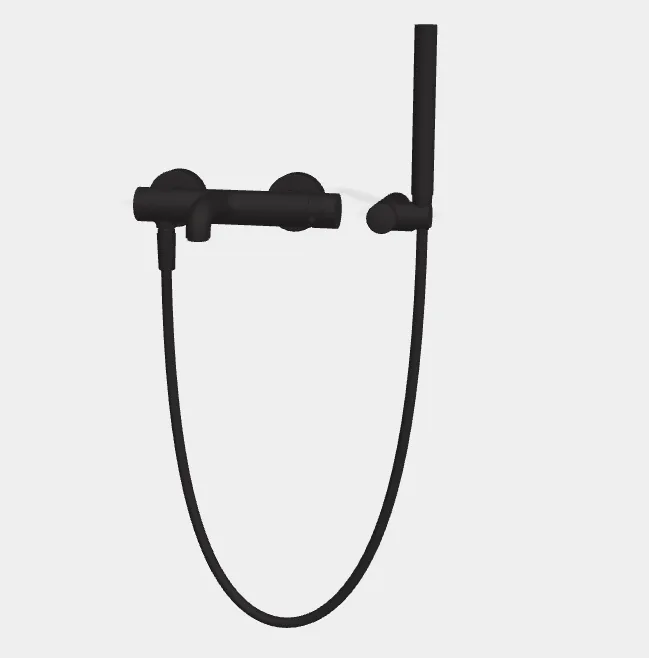 Смеситель для ванны и душа Fima Carlo Frattini Spillo Up, черный матовый (F3034NNS)