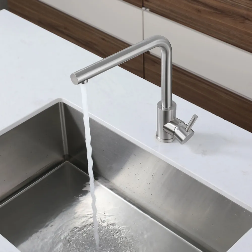 Смеситель для кухни GranFest Z-5411, нержавейка