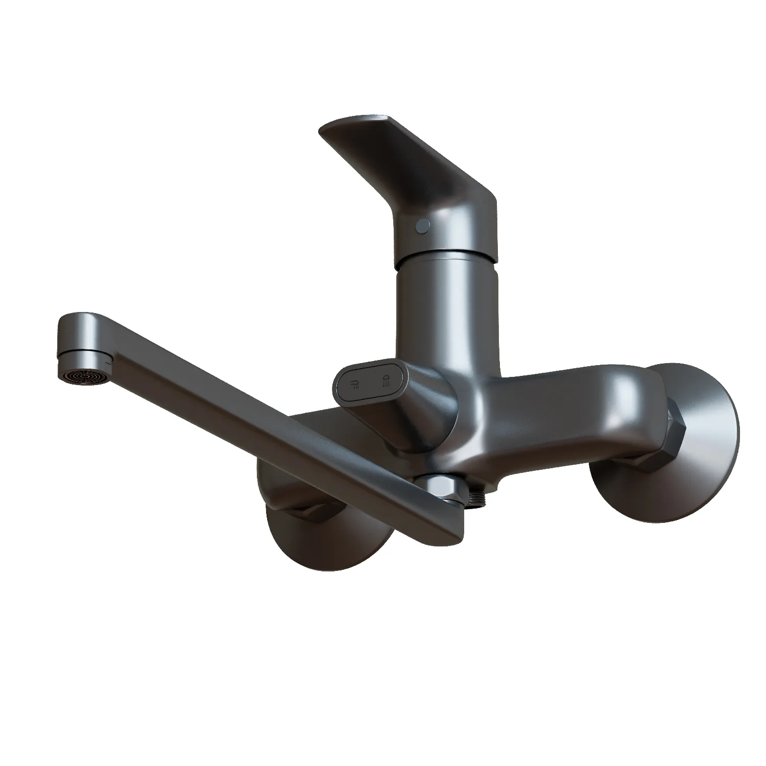Смеситель для ванны и раковины 35k MIXLINE МЛ14-02 (ML14-02GR) ГРАФИТ (556607)