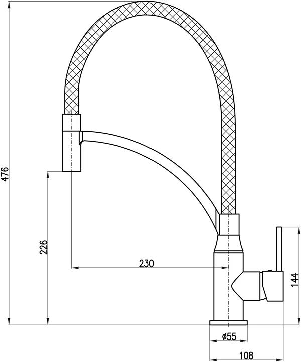 Смеситель для кухни Rav Slezak Seina SE914.5