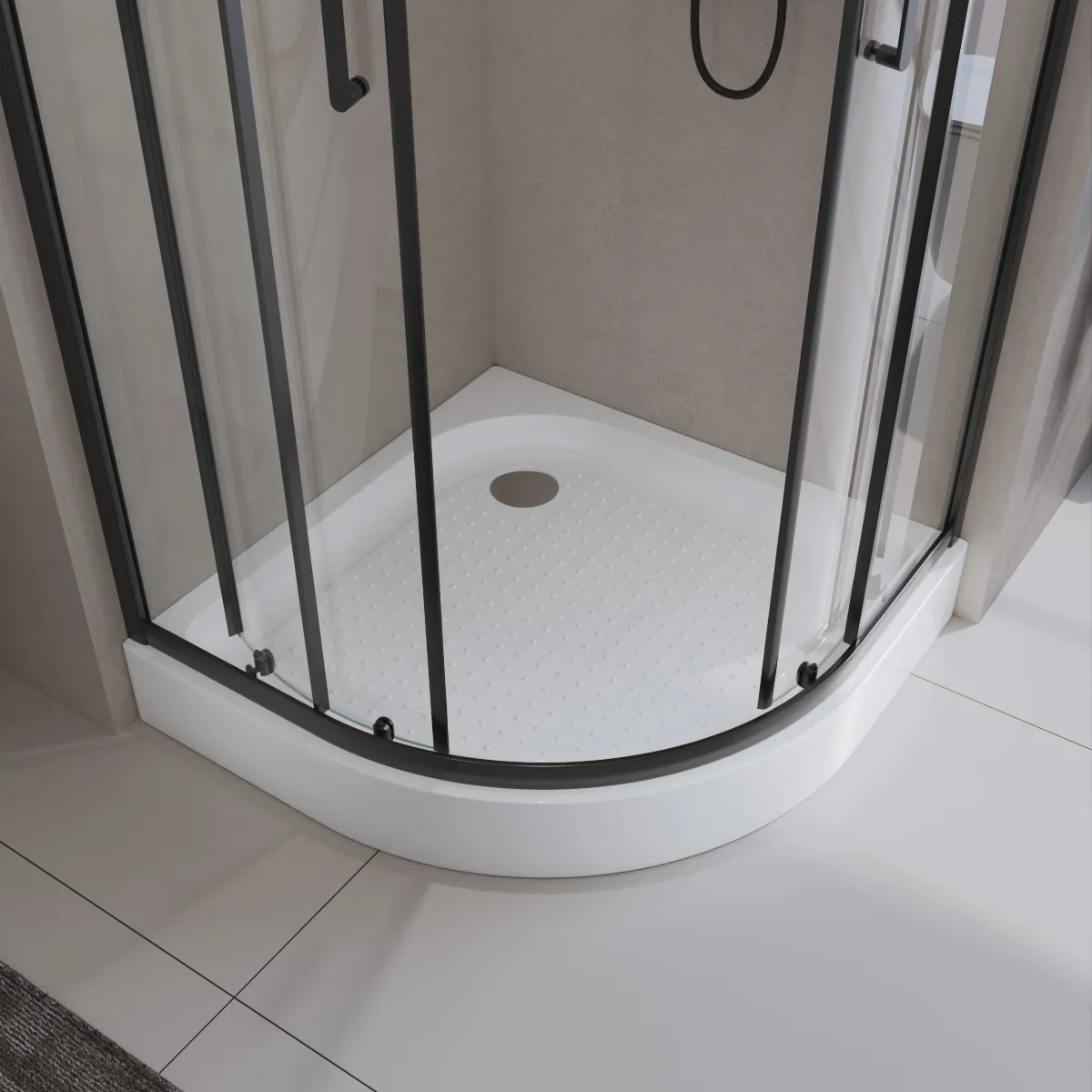Акриловый поддон BelBagno 900х900 мм, белый (TRAY-BB-R-90-550-15-W)