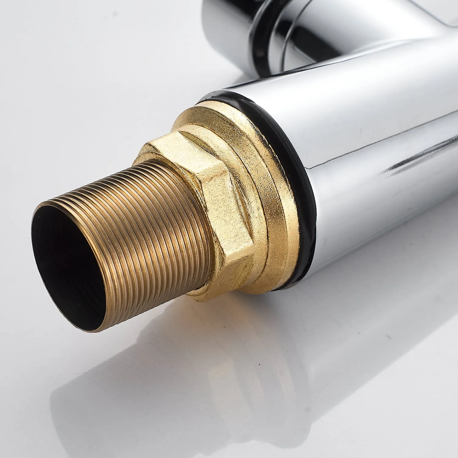 Смеситель для кухни с гибким изливом Shevanik S743-9, хром/серый