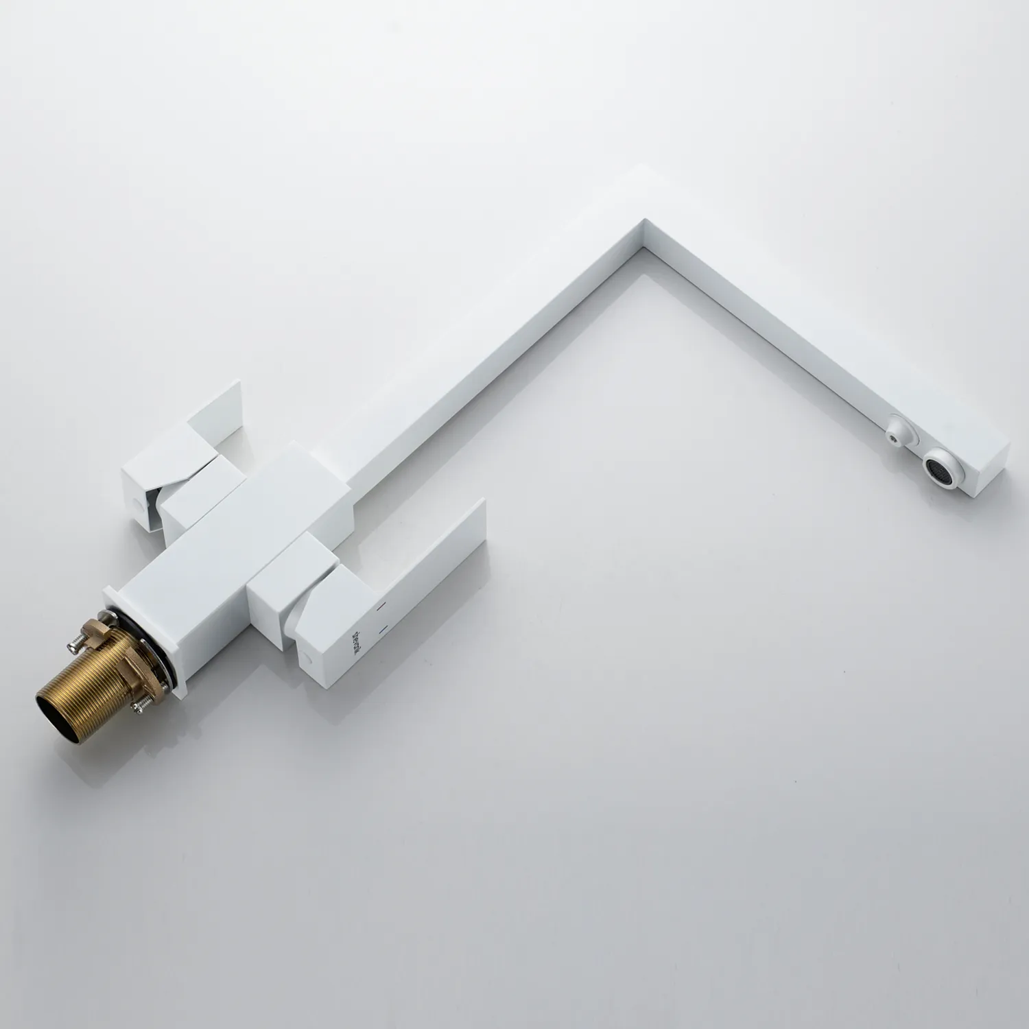 Смеситель для кухни с подключением фильтра Shevanik S148C, белый