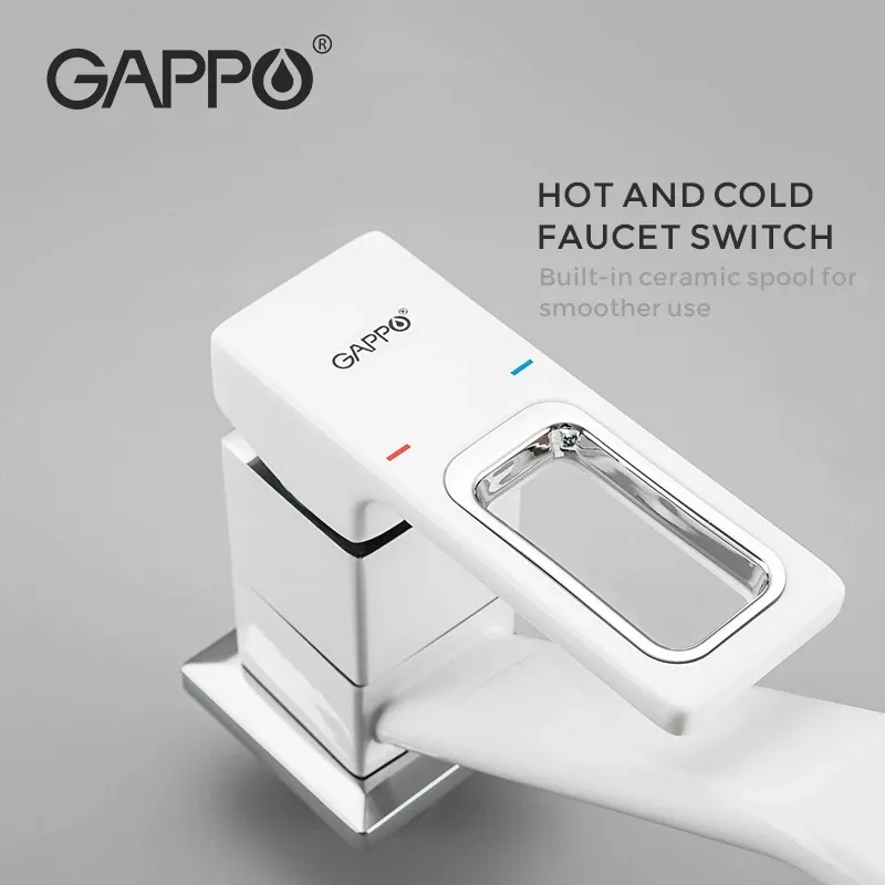 Смеситель для кухни GAPPO G4517-8, белый