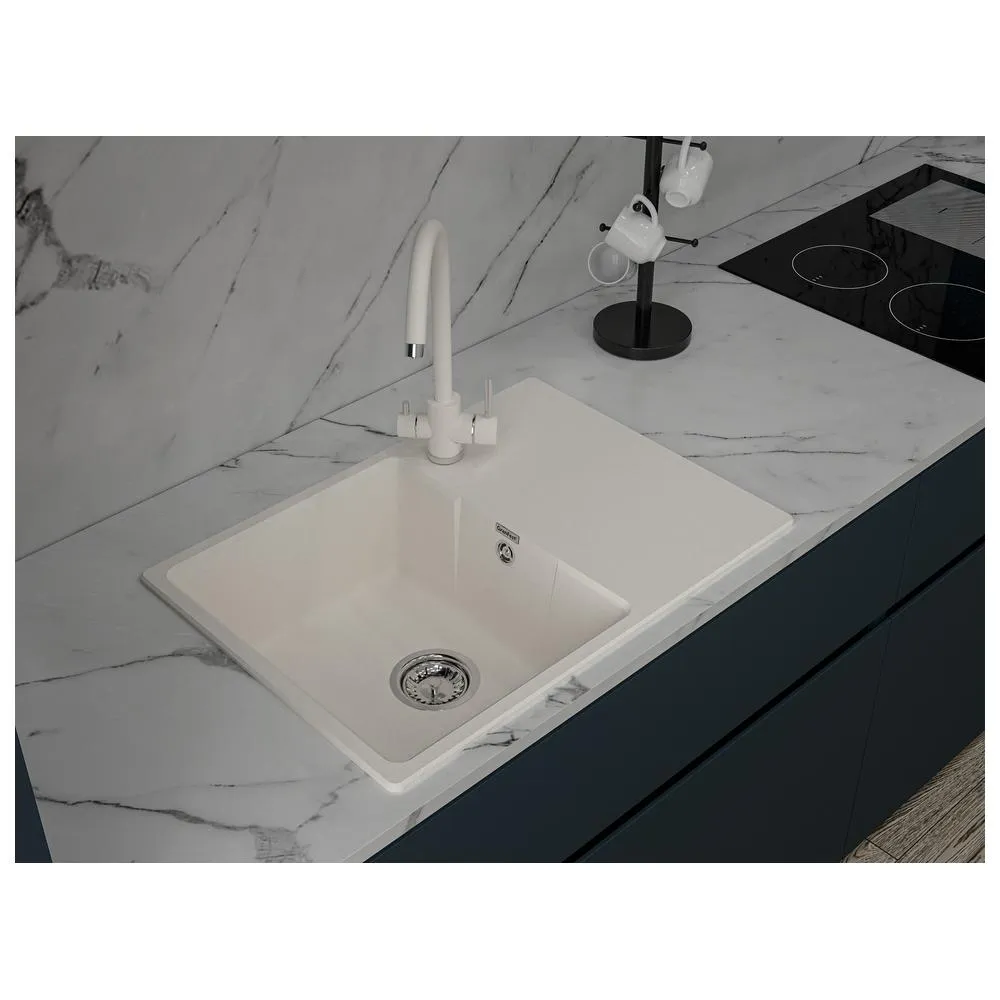 Кухонная мойка GranFest URBAN 668L, белый